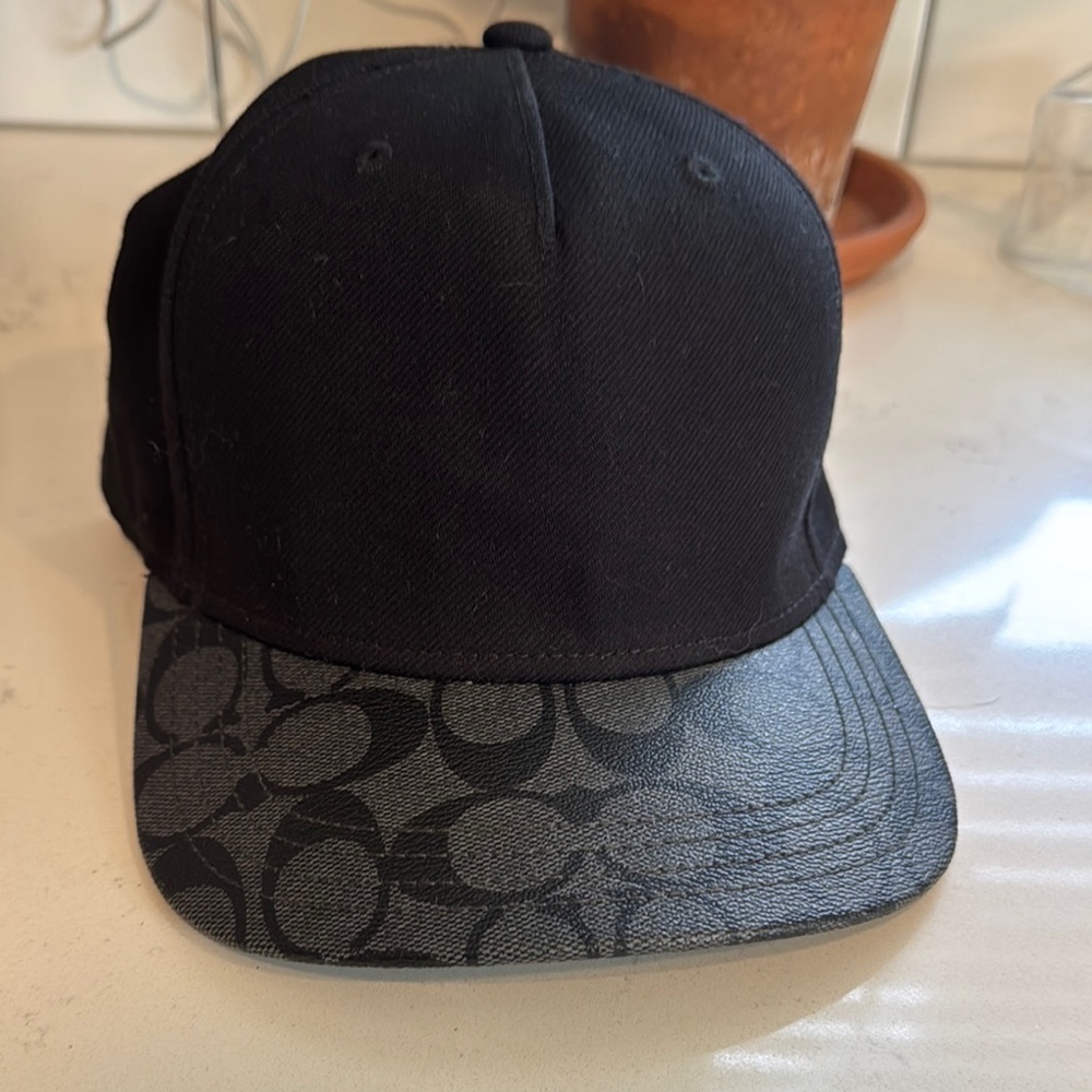 Coach Black and Gray Men's Hat